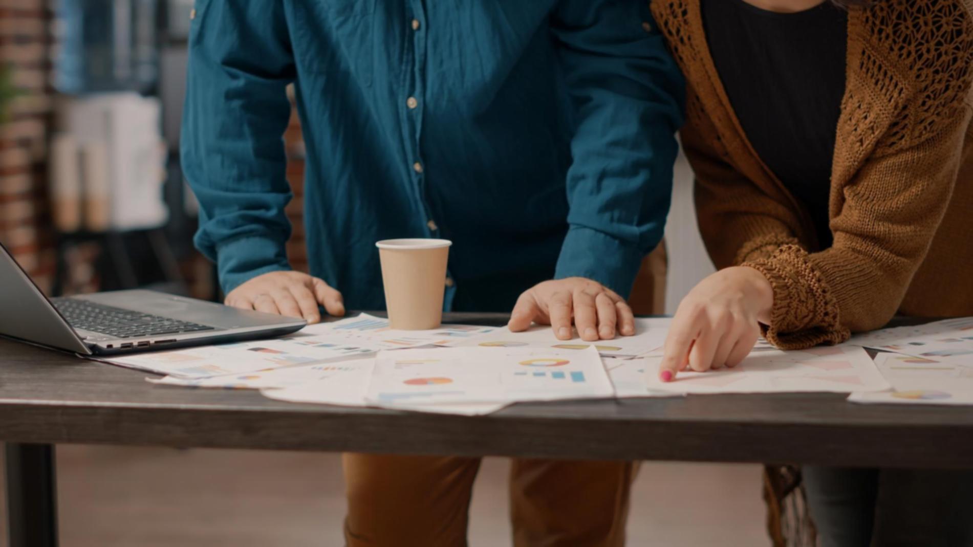 Interface de herramientas de análisis financiero digital